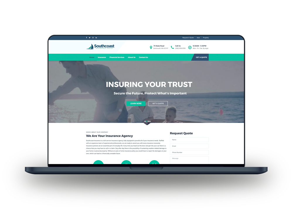 Insurance Website - Southcoast Insurance