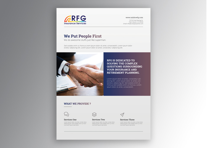 RFG Insurance Letterhead - Logo Design and Branding