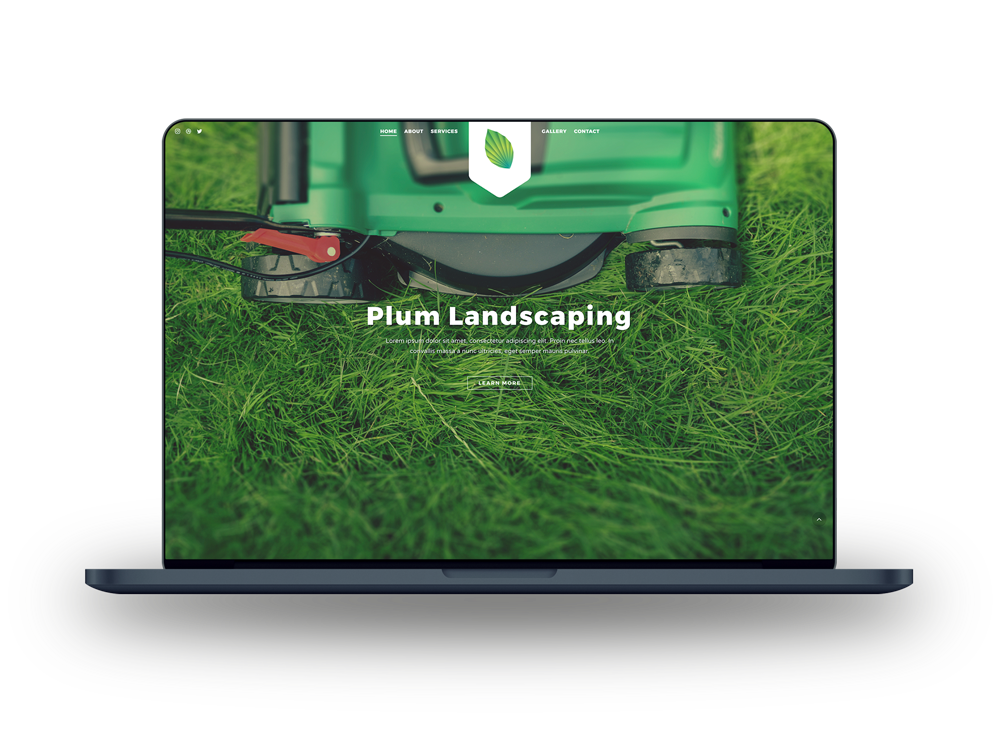 landscaping web design example