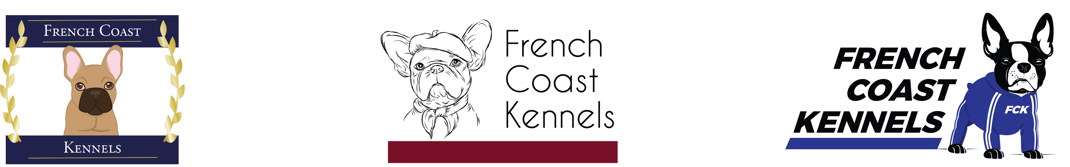French Coast Kennels logo design