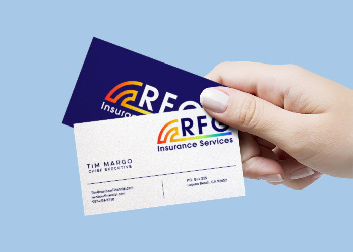 RFG Insurance Services business card design