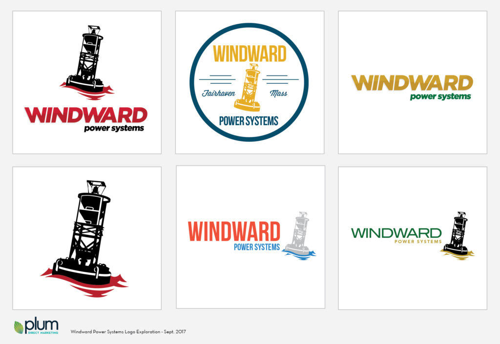 Windward Power Systems logo design