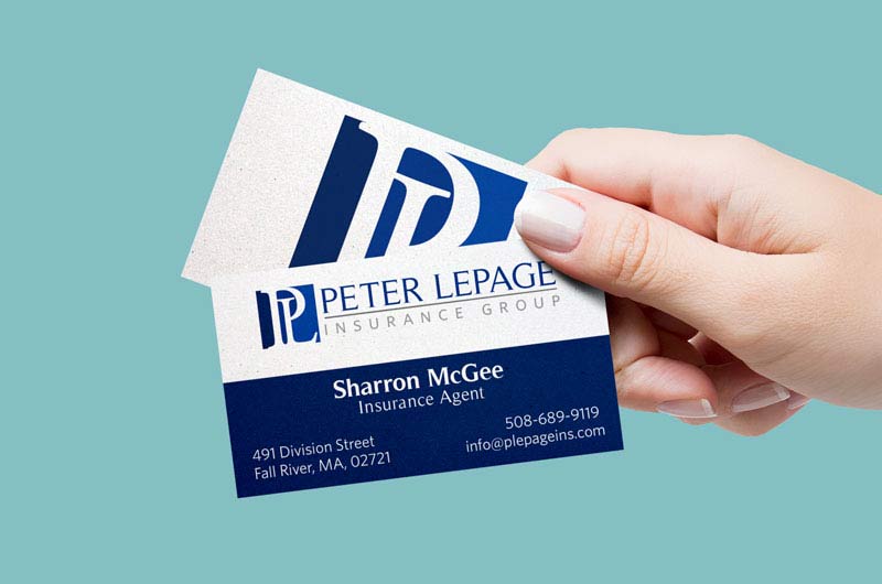 Peter LePage Insurance Group business card design