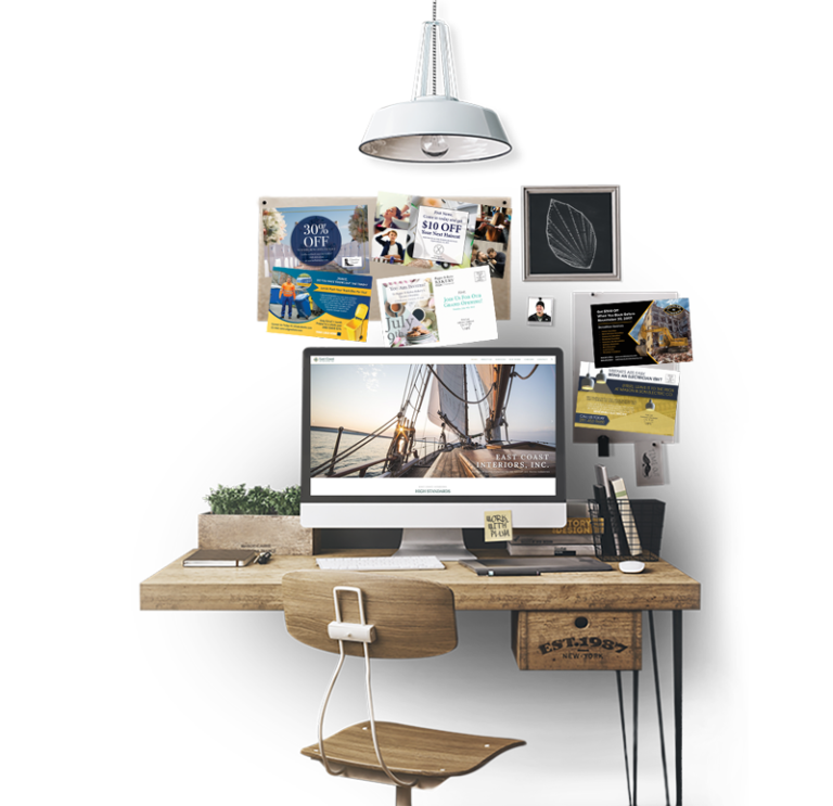Contemporary workspace desk