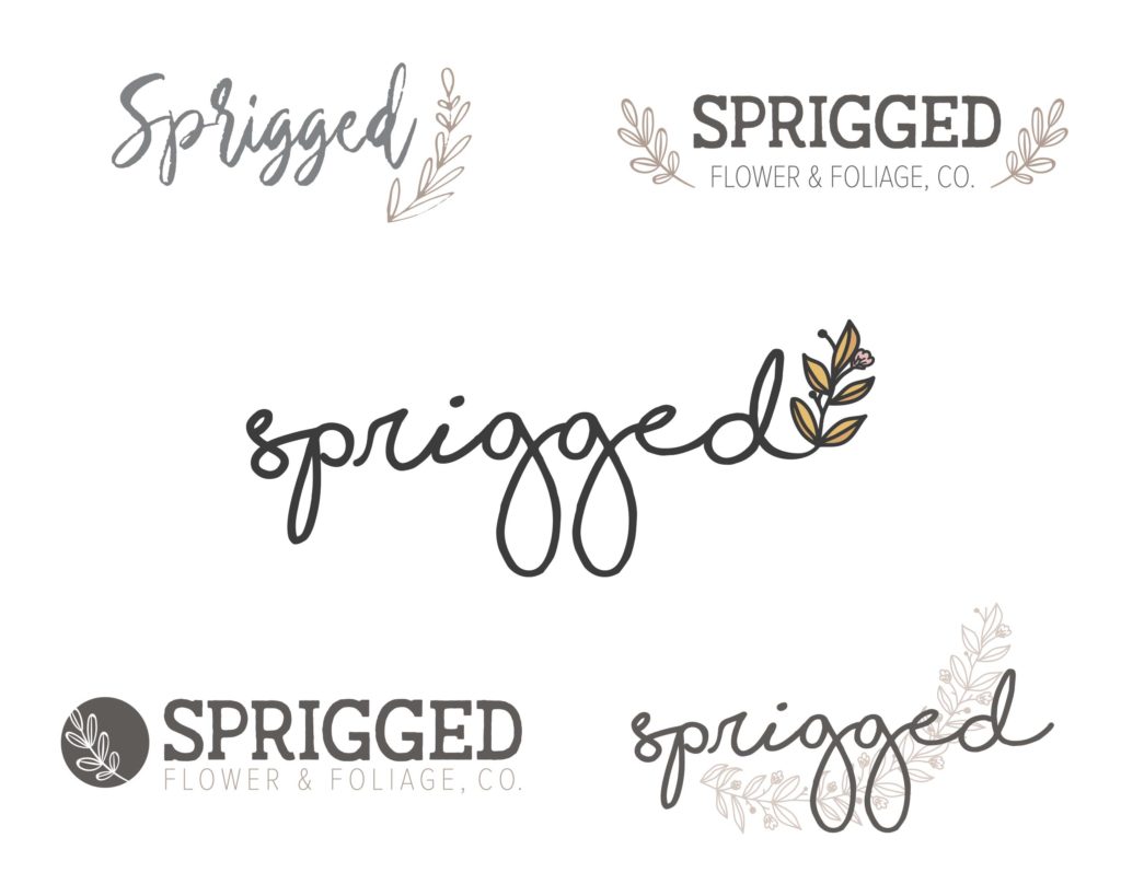 Sprigged logo design process